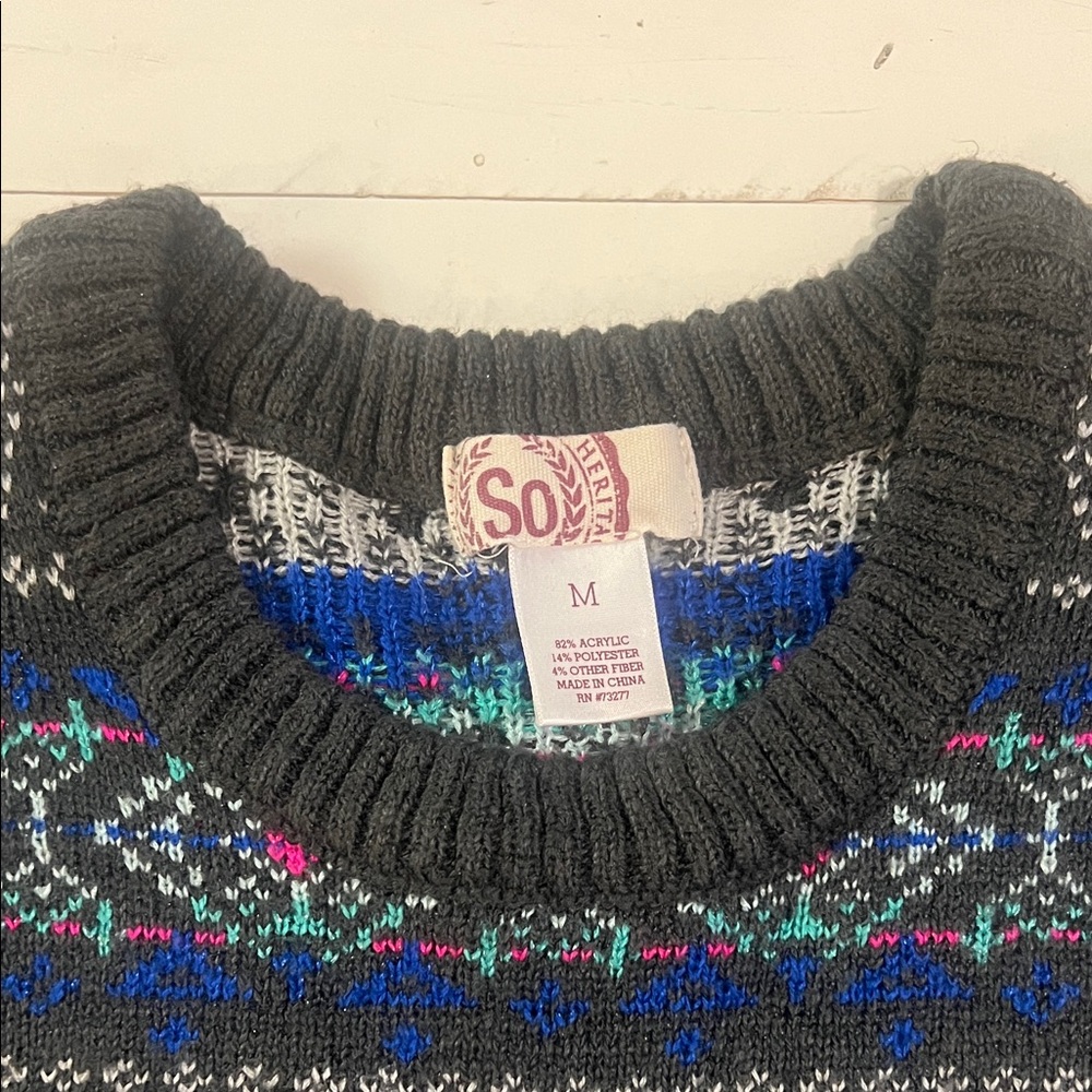 SO Patterned Sweater - Picture 3 of 3